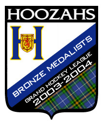Halifax Hoozahs 2003-2004 Bronze Medal Banner
